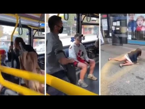 Intolerancia sanitaria: mujer es sacada de bus  por no usar tapabocas