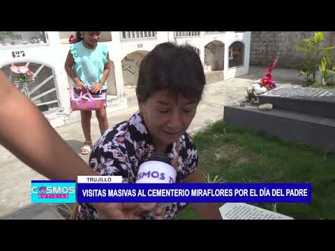 Visitas masivas al cementerio Miraflores por el Día del Padre