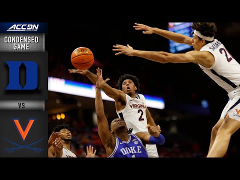 Acc Football Basketball 🏀 Duke vs. Virginia Condensed Game | 2021-22 ACC Men’s Basketball