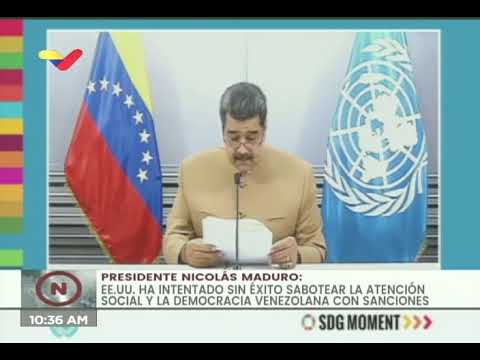 Presidente Maduro en Cumbre ONU sobre Objetivos del Desarrollo Sostenible 2030, 18 septiembre 2020