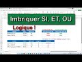 Fonction Excel  ET, OU, et SI imbriquй