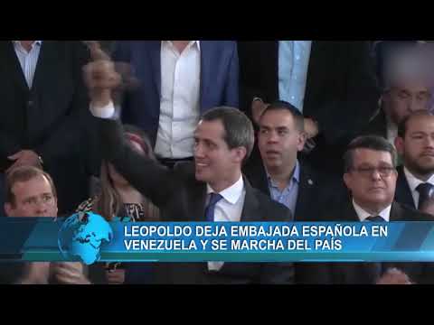 Leopoldo deja embajada española en Venezuela y se marcha del país