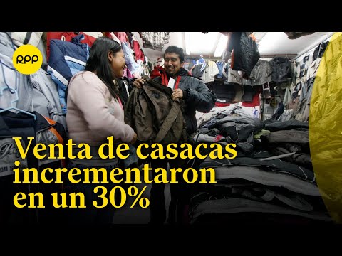 Gamarra: Incremento en venta de casacas debido a las bajas temperaturas