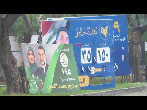 Streets of Baghdad awash with posters as provincial council elections in Iraq approach