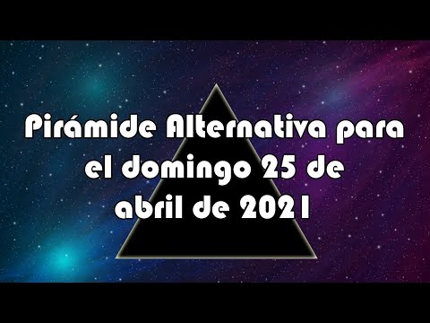 Lotería de Panamá - Pirámide Alternativa para el domingo 25 de abril de 2021