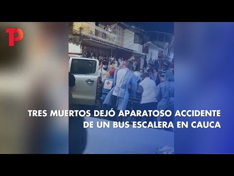 Tres muertos dejó aparatoso accidente de un bus escalera en Cauca I 17.05.2023 I TP Noticias