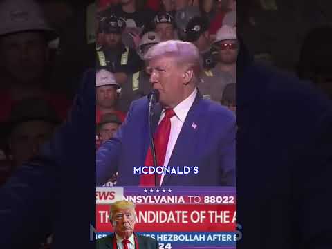 Donald Trump announces that he's going to work at a McDonald's