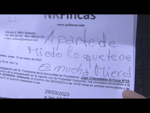 El presunto pirómano de Sestao se burla de sus vecinos