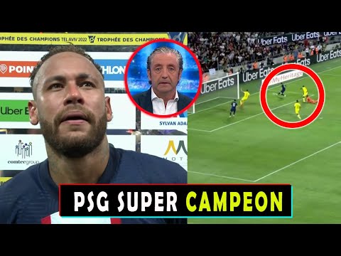 ASI REACCIONA PRENSA ESPAÑOLA A GOLES DE MESSI NEYMAR Y RAMOS PSG VS NANTES 4-0 PSG CAMPEON