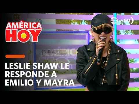 América Hoy: Leslie Shaw le responde con todo a Emilio Jaime y Mayra Goñi (HOY)