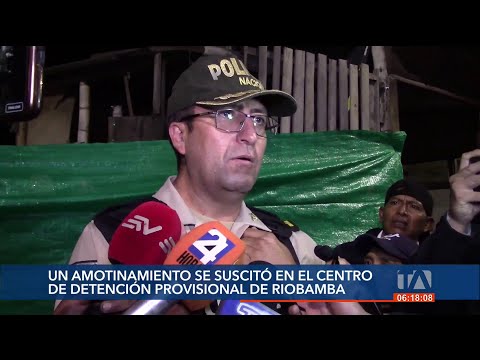 Registran amotinamiento en el Centro de Detención Provisional de Riobamba
