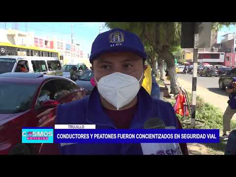 Trujillo: Conductores y peatones fueron concientizados en seguridad vial