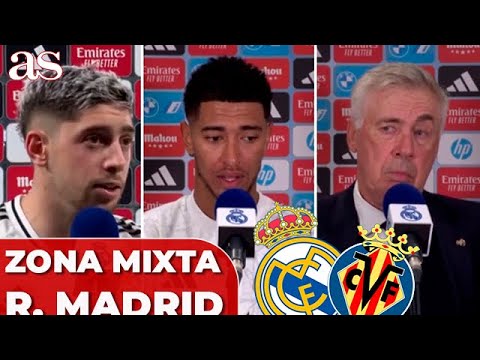 DECLARACIONES REAL MADRID 2 - VILLARREAL 0 | ZONA MIXTA completa hoy: VALVERDE, BELLINGHAM...