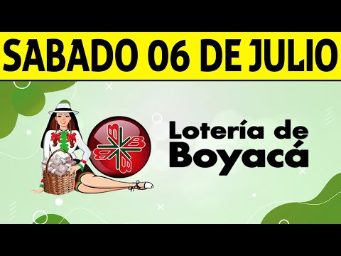 Resultados Lotería de BOYACÁ del Sábado 6 de Julio de 2024  PREMIO MAYOR