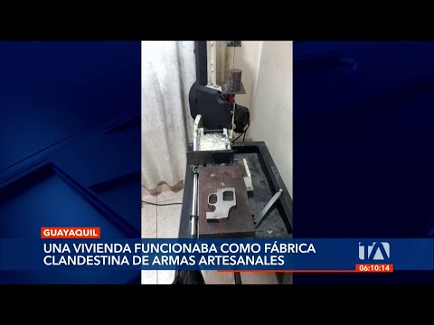 Autoridades allanaron una vivienda en Guayaquil que funcionaba como fábrica de armas