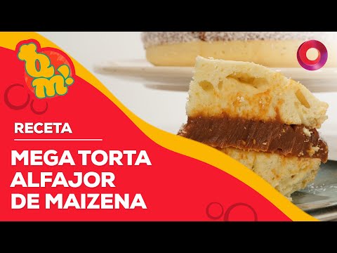 RECETA de MEGA TORTA ALFAJOR DE MAIZENA | #QuéMañana