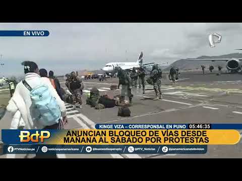 BDP EN VIVO Anuncian bloqueo de vías del 7 al 9 de diciembre por protestas en Puno