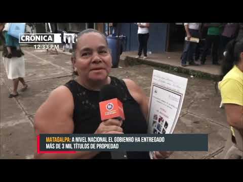 Más de 70 familias de Río Blanco reciben títulos de propiedad - Nicaragua