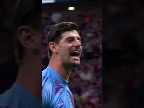 Así fue la celebración de Courtois que criticó Simeone