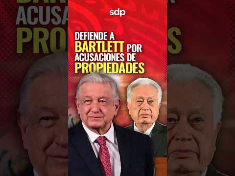 AMLO pide no CALUMNIAR  a MANUEL BARTLETT de COMPRAR PROPIEDADES en QUINTANA ROO por TREN MAYA