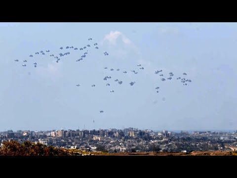 Jets airdrop aid over northern Gaza | AFP