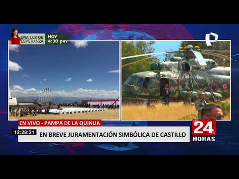 Pampa de la Quinua se alista para juramentación simbólica de Pedro Castillo (2/2)