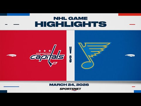 NHL Highlights | Capitals vs. Blues - March 24, 2026