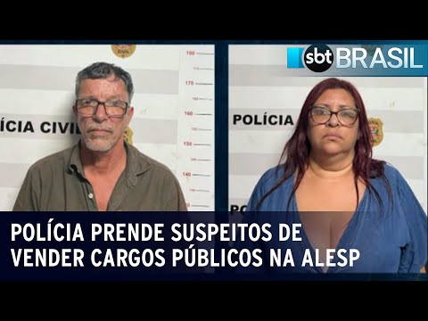 Polícia prende suspeitos de aplicar golpe da venda de cargos na Alesp | SBT Brasil (11/01/24)