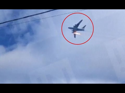 Rusia: Avión en llamas cae y todos mueren