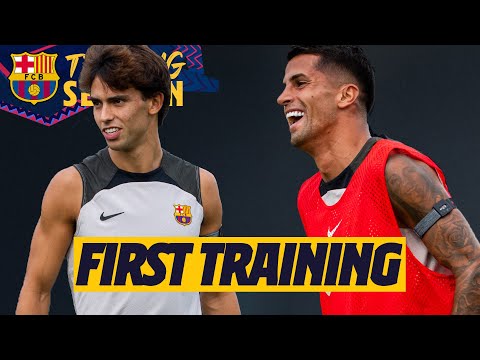 JOAO CANCELO & JOAO FÉLIX FIRST TRAINING WITH BARÇA