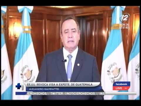 EEUU acusa de corrupción a expresidente de Guatemala