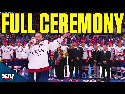 FULL Alex Ovechkin Celebration Ceremony After Record-Breaking Goal No. 895