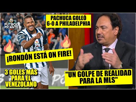 Pachuca APLASTÓ 6-0 a Philadelphia en CONCACAF con HAT-TRICK de Salomón Rondón | Futbol Picante