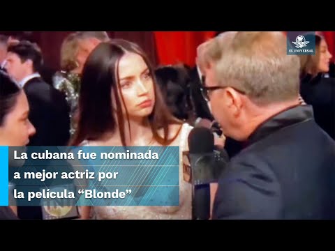 Ana de Armas reacciona ante desagradable comentario de reportero en los Premios Oscar 2023