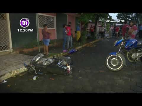 Motociclista fallece y su hija resulta grave tras ser impactados por un camión - Nicaragua