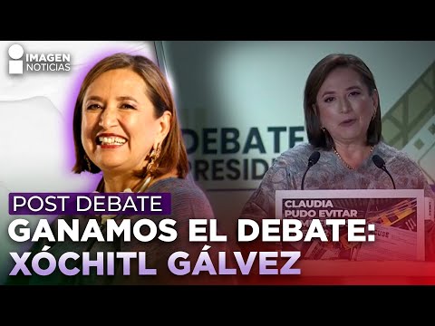 Ganamos el debate, no tengo ninguna duda: Xóchitl Gálvez | Post Debate Presidencial