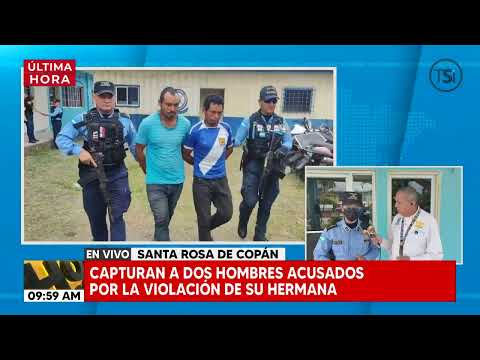Capturan a dos hombres acusados por violación de su hermana en Santa Rosa de Copán