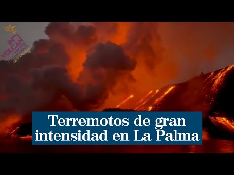 Terremotos de gran intensidad en La Palma por el volcán de Cumbre Vieja