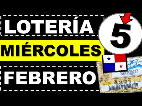 Resultados Sorteo Loteria Miercoles 5 de Febrero 2025 Loteria Nacional Panama Miercolito Hoy Q Jugó