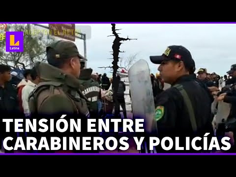 Incidente entre policías y carabineros en frontera Perú-Chile | Crisis migratoria