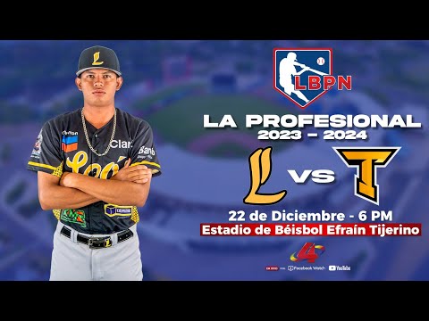 Leones de León VS Chinandega - Liga de Béisbol Profesional Nacional (LBPN) – 2023 - 2024
