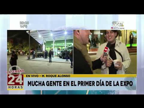 Mucha gente en el primer día de la Expo 2024