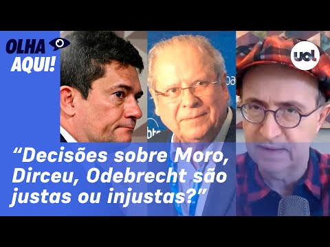 Reinaldo: Sergio Moro, José Dirceu, Odebrecht e três decisões da Justiça. São justas ou injustas?