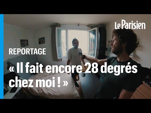 Malgré la baisse des températures, ces Parisiens souffrent encore de la chaleur chez eux
