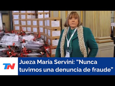 Balotaje 2023 I Jueza electoral María Servini: En general está funcionando todo de manera normal