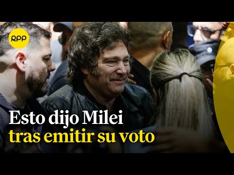 Declaraciones de Javier Milei tras emitir su voto | Segunda vuelta presidencial Argentina