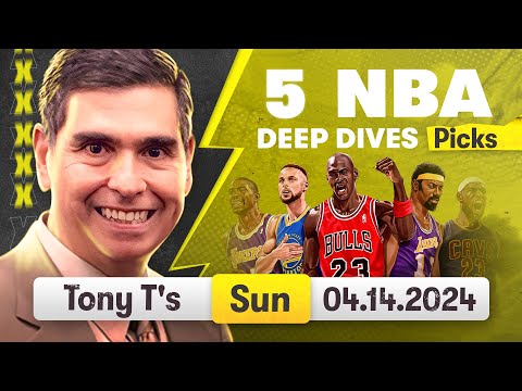 5 FREE NBA Picks and Predictions on NBA Betting Tips for Today, Sunday 4/14/2024