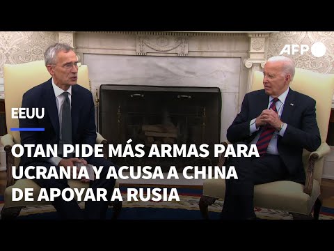 Jefe de OTAN pide más armas para Ucrania y que China asuma por su apoyo a Rusia | AFP