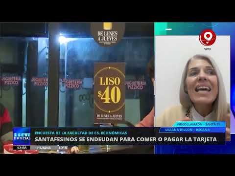 Santafesinos se endeudan para comer o pagar la tarjeta