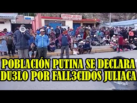 POBLACIÓN DE SAN ANTONIO DE PUTINA HACEN COLECTA PARA APOYAR A SUS FALL3CIDOS EN MAS4CRES DE JULIACA